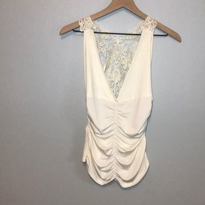 ✨White dress tank top